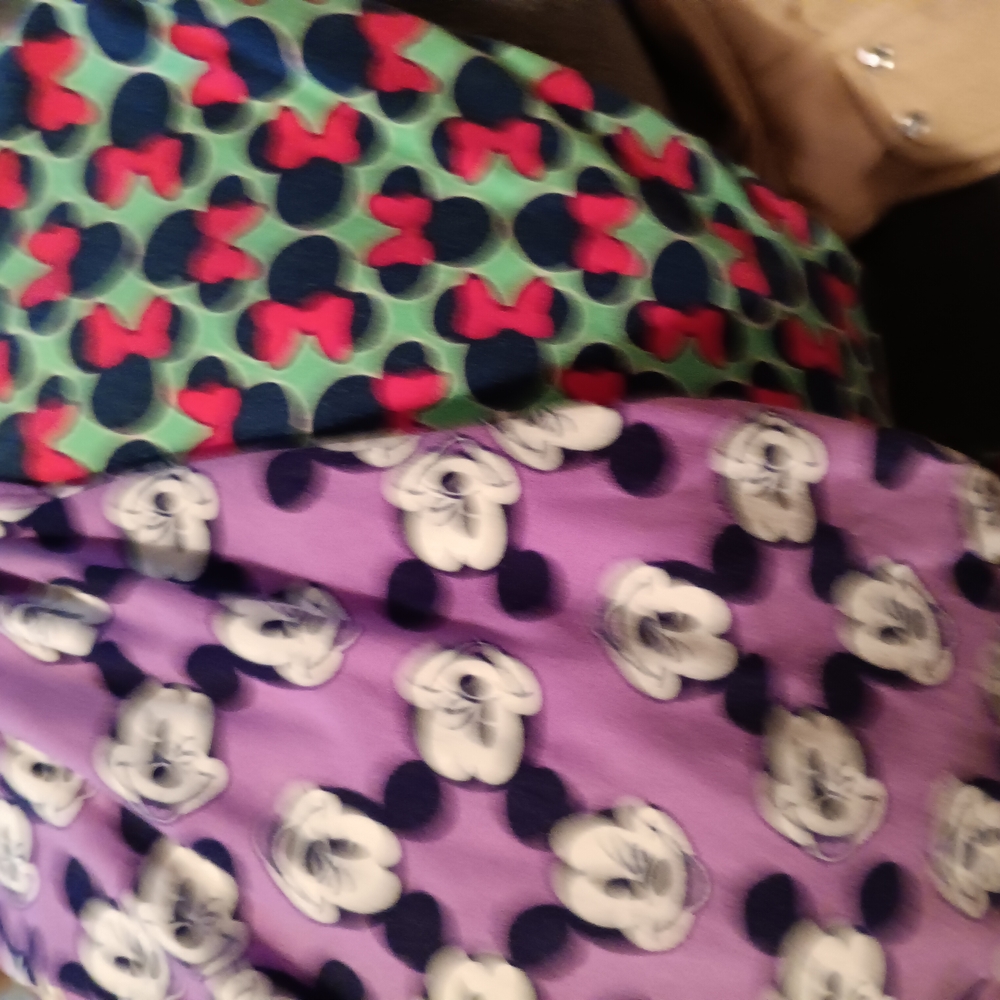 Disney Women's Purple and Green Jeggings